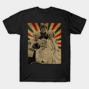 The Golden Girls - Photo Vintage Retro Look Fan Design T-Shirt